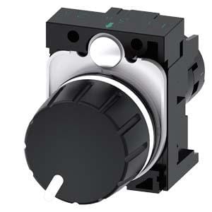 SIEMENS - Potenciómetro compacto redondo plástico negro 10kohm