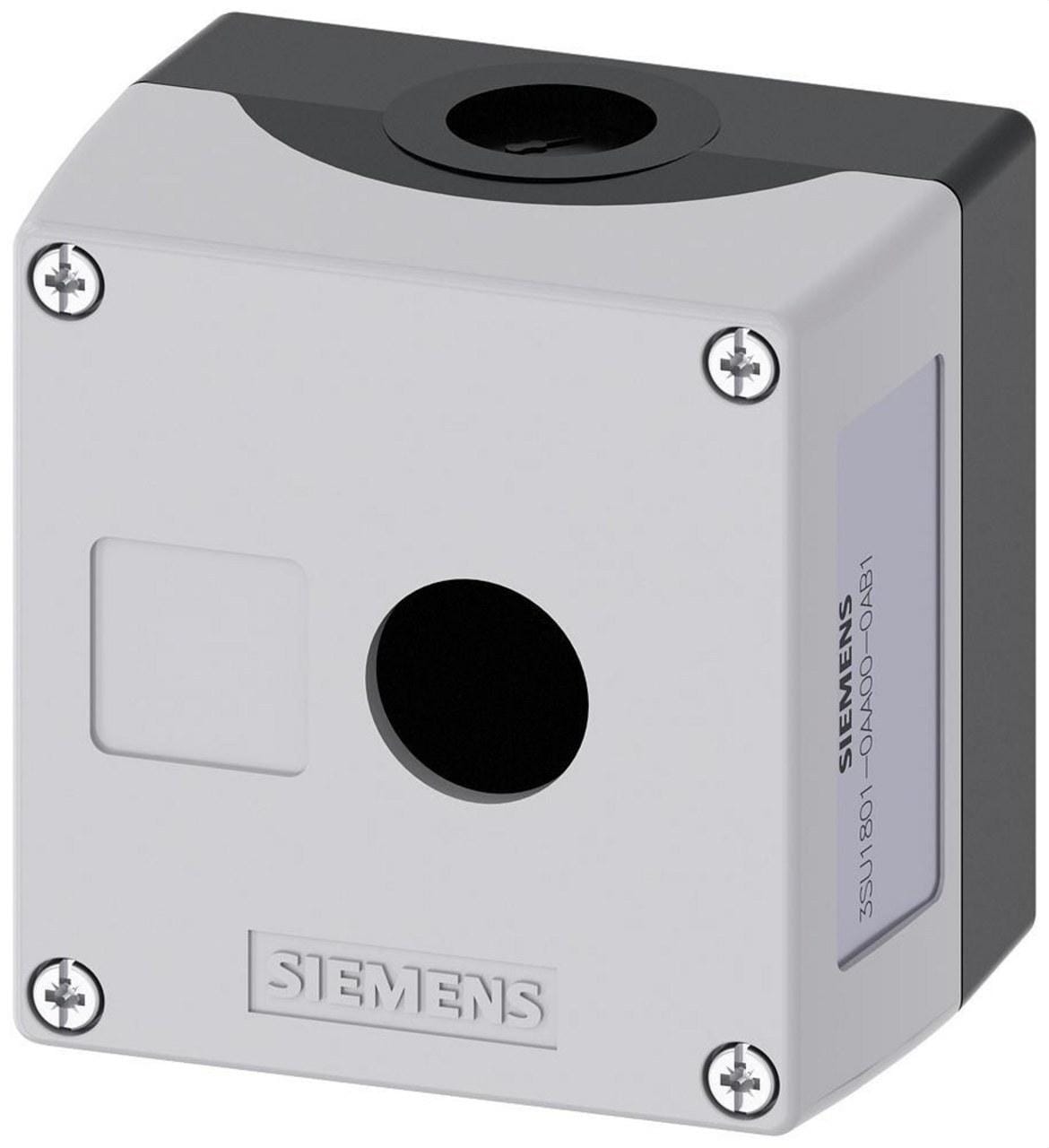 SIEMENS - Caja plástico 1 punto mando 22mm amarillo