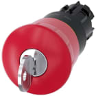 SIEMENS - Pulsador seta "PARADA DE EMERGENCIA" rojo 40mm cerradura sb30
