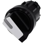 SIEMENS - Selector redondo negro blanco manecilla corta O-I sostenido