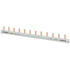 SIEMENS - Barra colector monofásico 216 para 12 pías 1 polo + neutro gris