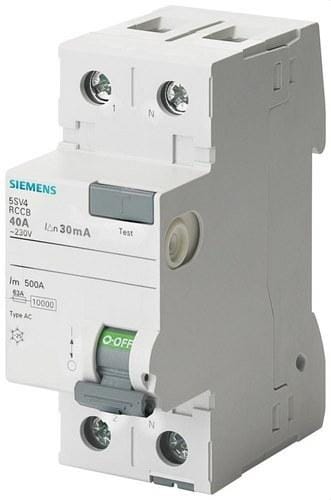 SIEMENS - Interruptor Diferencial 5SV 2P 63A 300mA Clase AC