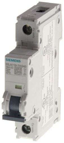 SIEMENS - Interruptor protección selector 240V 14kA 1 polo C 6A 70mm