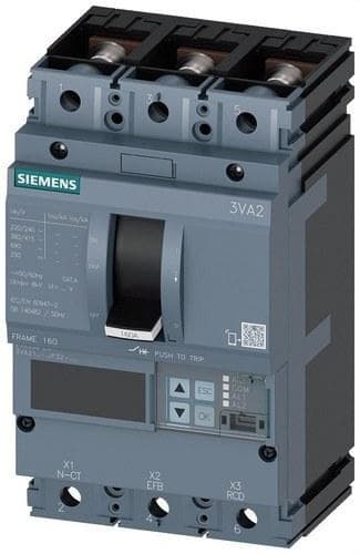 SIEMENS - Interruptor tamaño 160 clase C 110kA 3 polos ETU550 40A tornillo