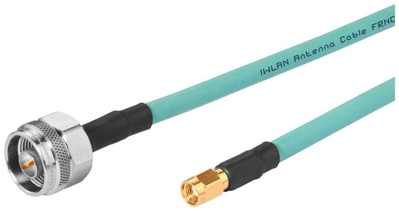 SIEMENS - Cable antena flexible SIMATIC NET R-SMA macho-macho 1m