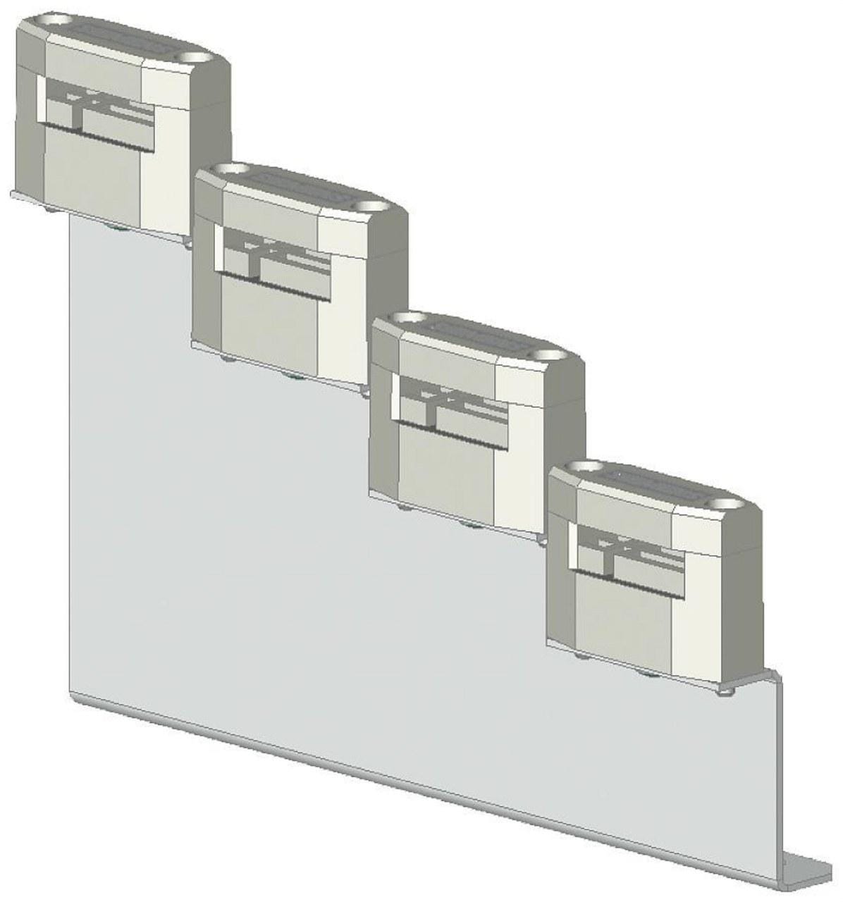 SIEMENS - Juego soportes barras vertical lateral escuadra