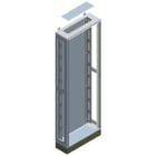 SIEMENS - Armario superficie monobloc ALPHA630 600x2000x250