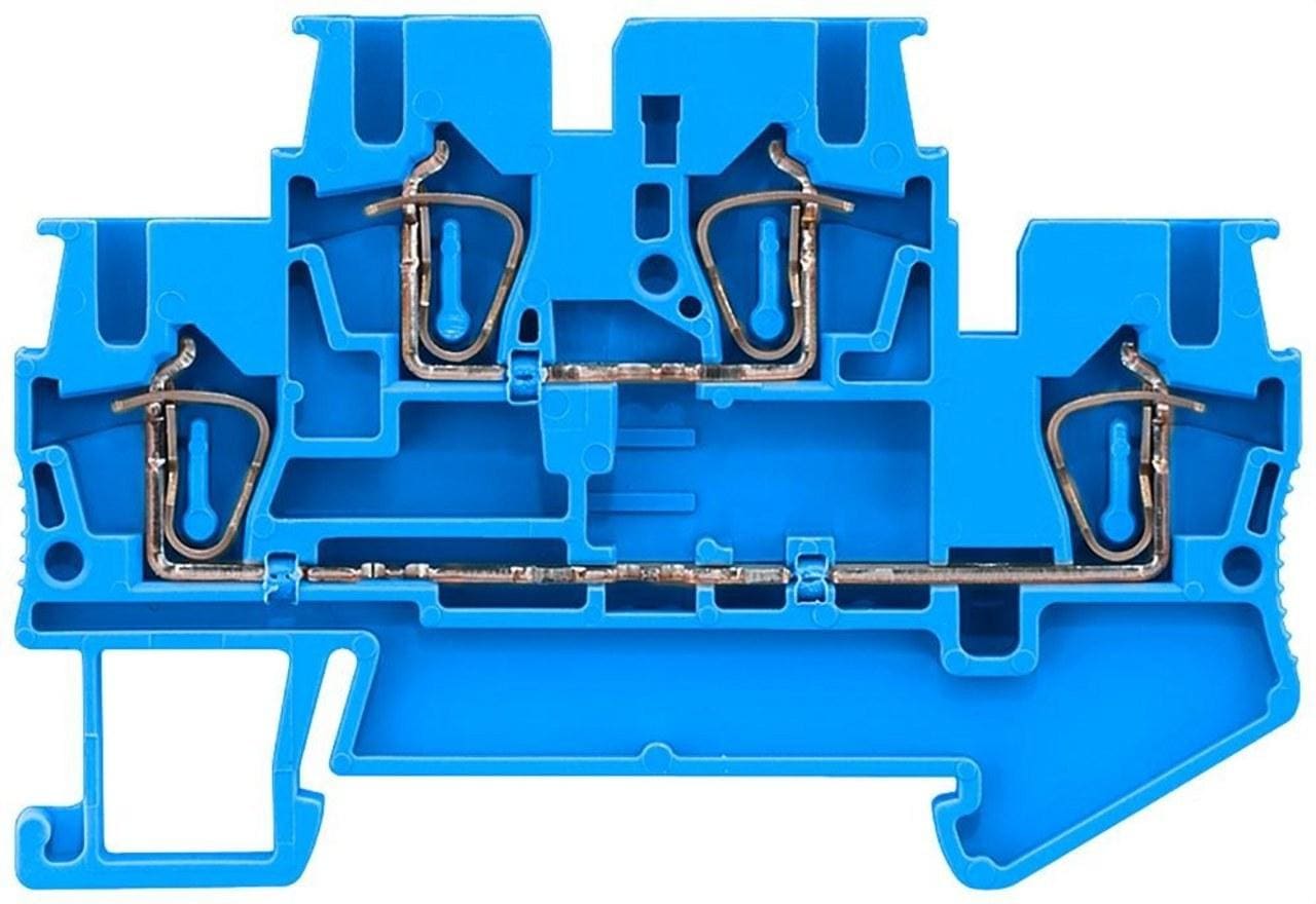 SIEMENS - Borna 2 pisos conexión resorte 0.08-2.5mm² azul