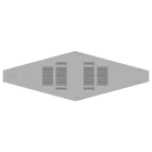 SIEMENS - Panel techo armario esquina protección IP4X 800mm