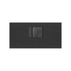 SIMON - Tapa V&D plana CG SIMON 100 para 1 ventana RJ45 negro mate