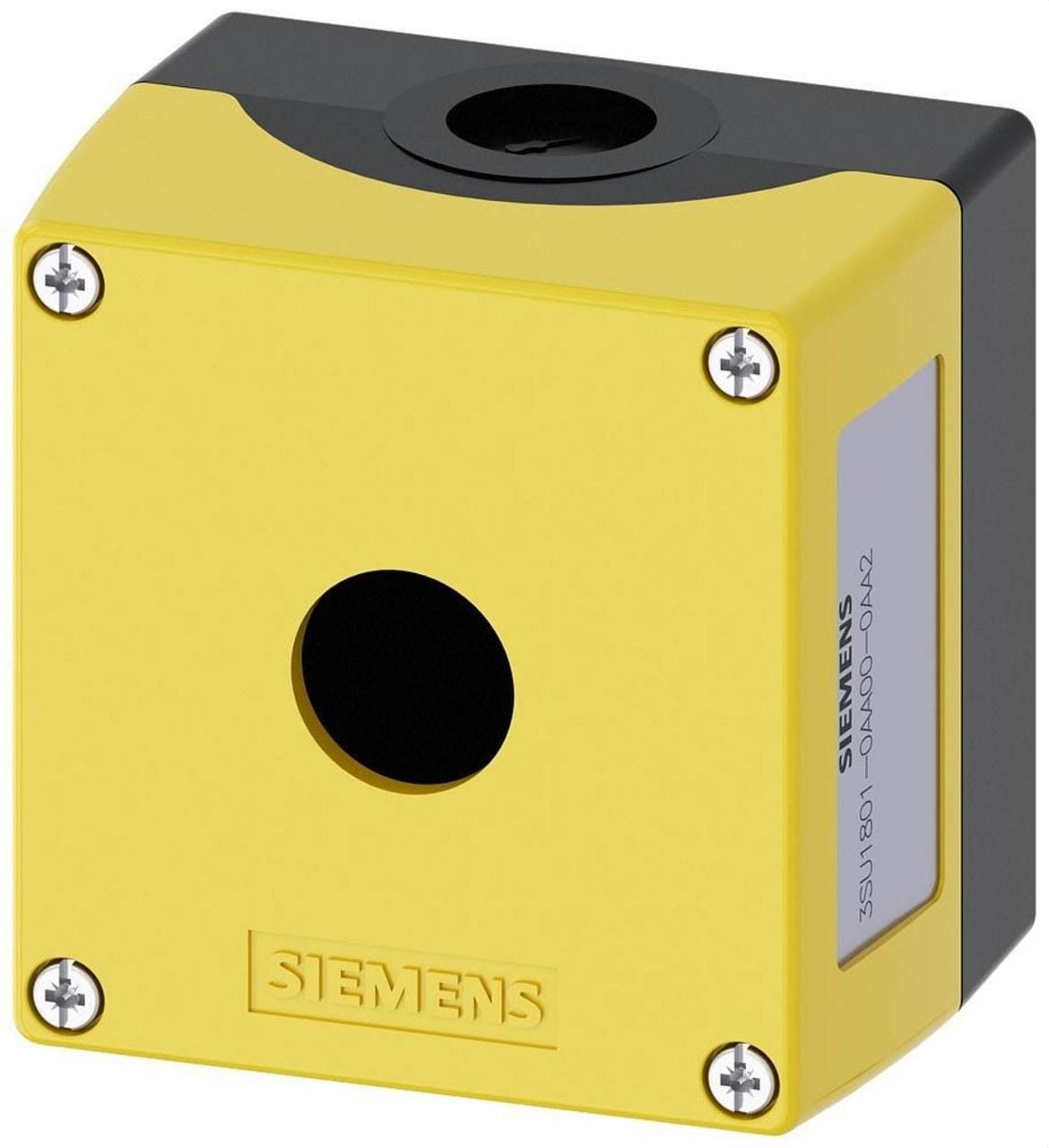 SIEMENS - Caja plástico parte superior amarillo 1 punto sin equipar