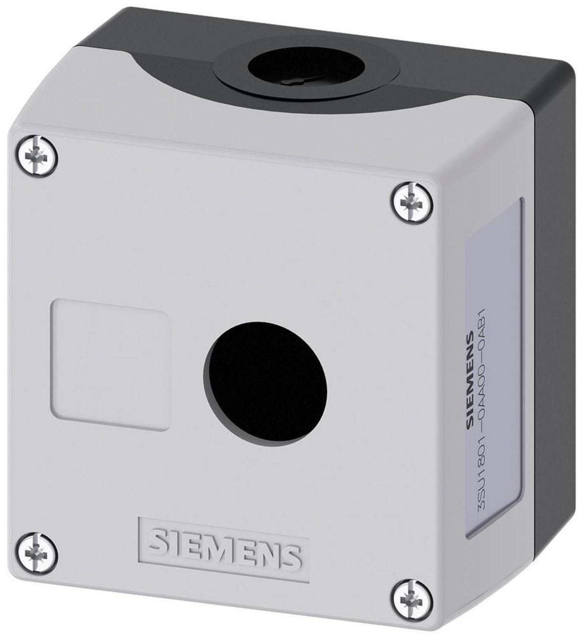 SIEMENS - Caja plástico parte superior gris 1 punto rebaje