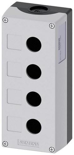 SIEMENS - Caja 22mm caja plástico parte superior gris 4 punto