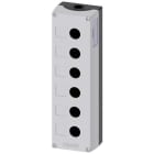 SIEMENS - Caja para aparato mando 22mm redondo 6 punto gris