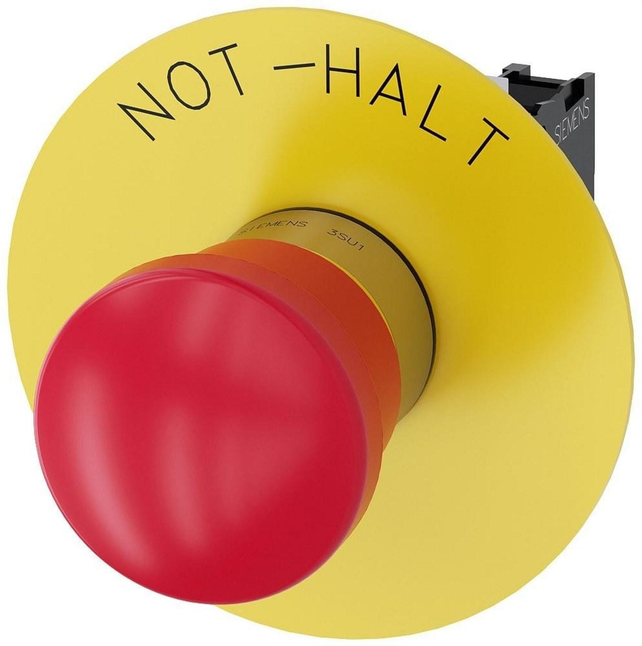 SIEMENS - Pulsador seta "NOT-HALT" soporte 1NC tornillo