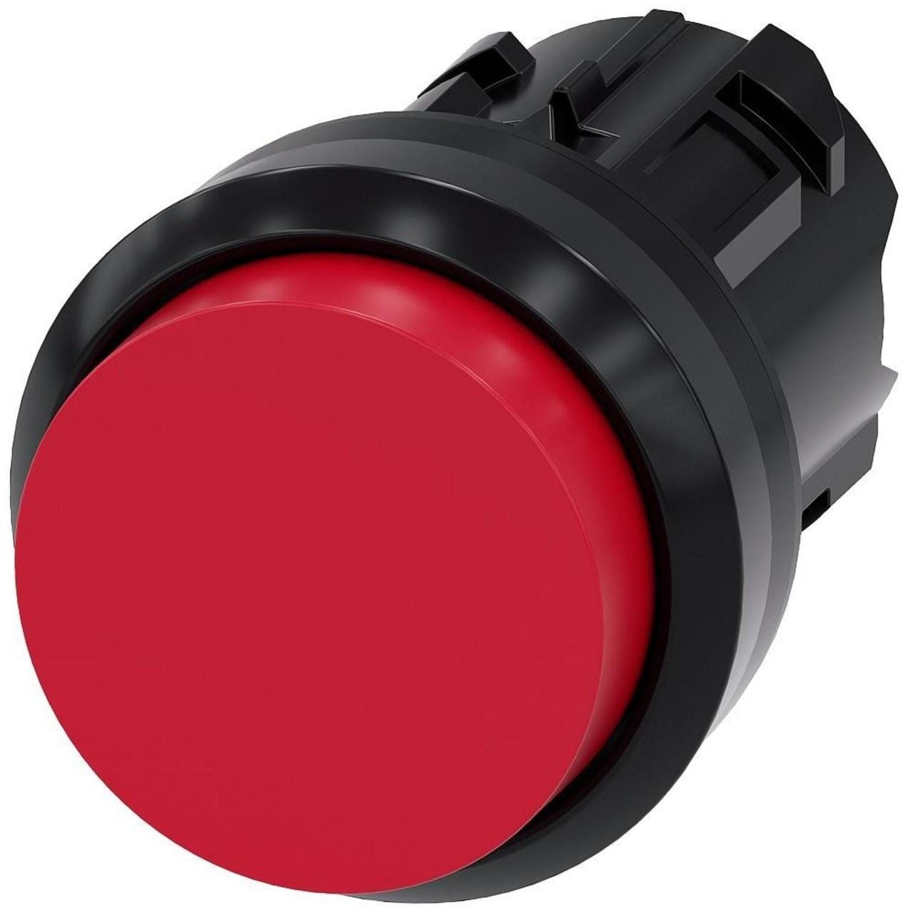 SIEMENS - Pulsador redondo rojo botón saliente momentáneo