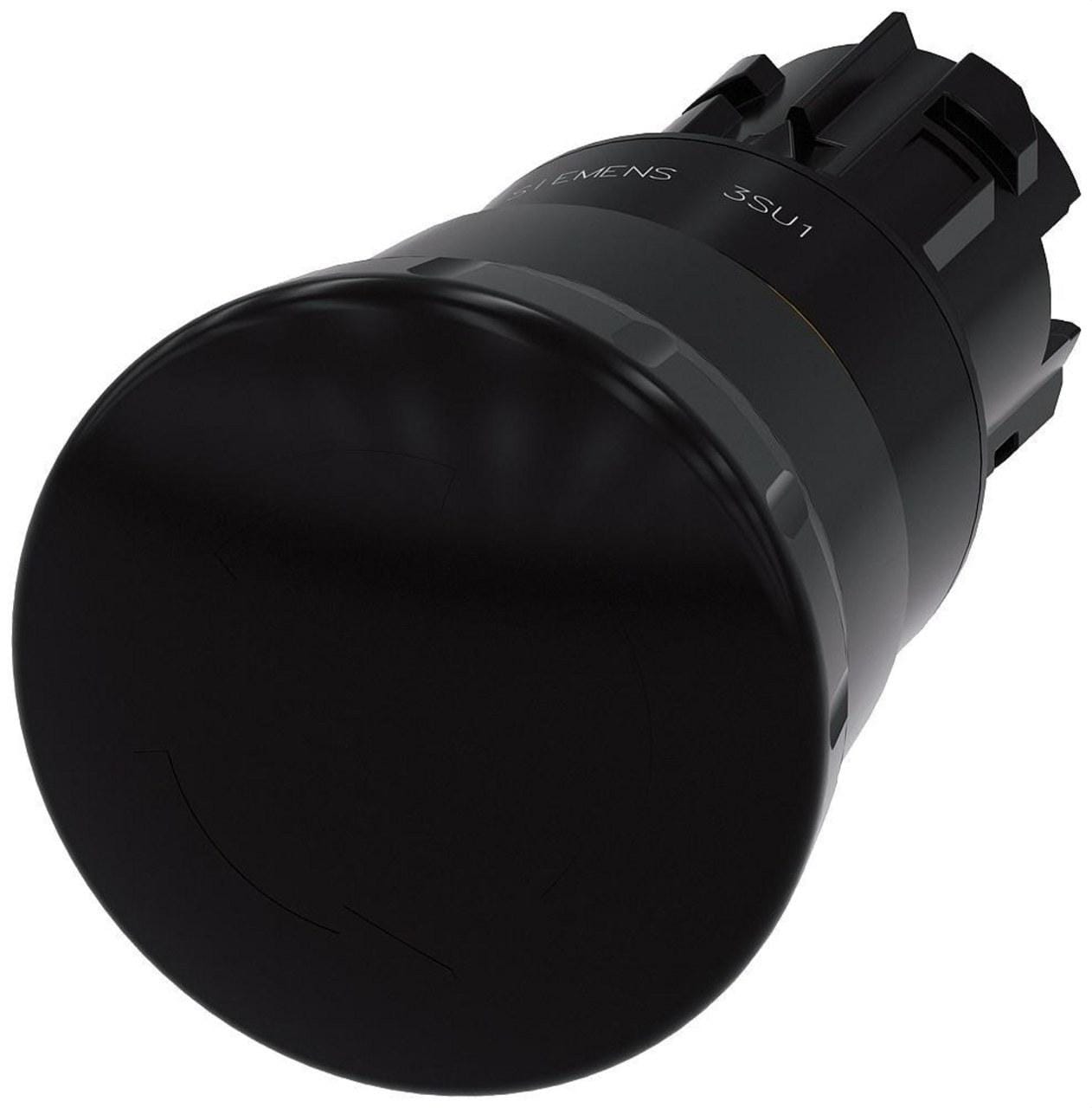 SIEMENS - Pulsador seta negro 40mm