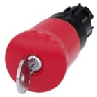 SIEMENS - Pulsador seta "PARADA DE EMERGENCIA" rojo 40mm cerradura NR.SSG10