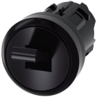 SIEMENS - Interruptor palanca redondo 22mm plástico negro 2 posiciones O-I