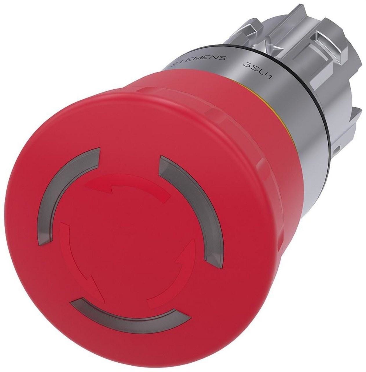 SIEMENS - Pulsador seta "PARADA DE EMERGENCIA" iluminación 22mm rojo 40mm