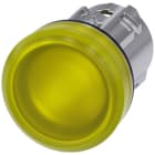 SIEMENS - Lámpara señalización redondo metálico brillante amarillo linse glatt