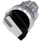 SIEMENS - Selector luminoso negro blanco manecilla corta O-I momentáneo 45°