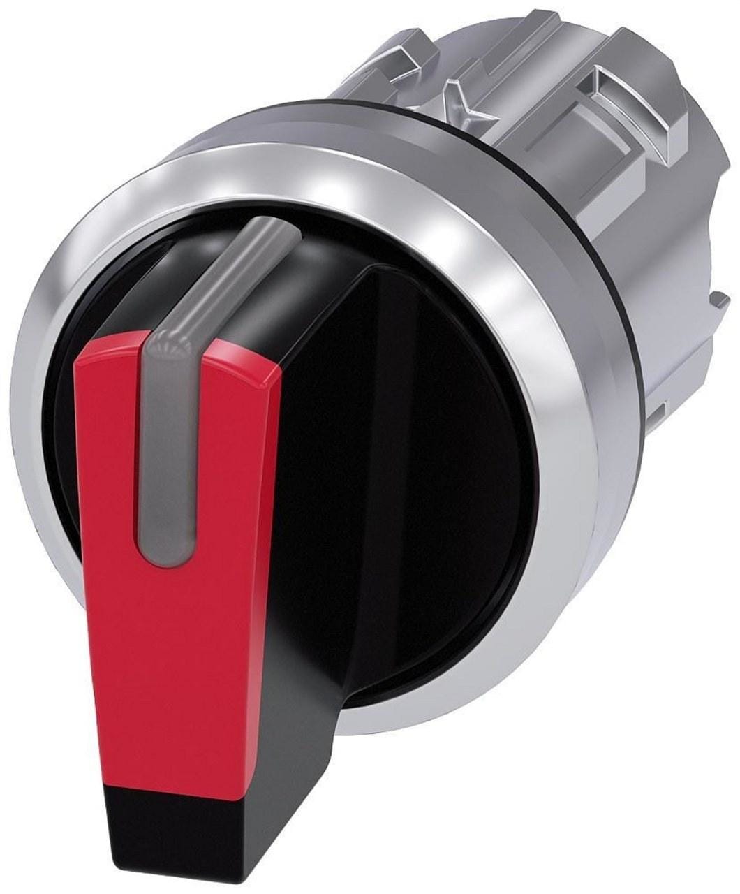 SIEMENS - Selector luminoso rojo manecilla corta I-O-II momentáneo