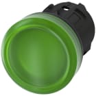 SIEMENS - Lámpara señalización redondo verde lente GLATT