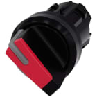 SIEMENS - Selector redondo rojo manecilla corta O-I sostenido 90°