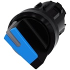 SIEMENS - Selector redondo azul manecilla corta O-I sostenido 90°