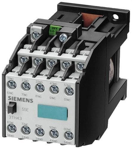 SIEMENS - Contactor auxiliar 3TH4 100E 110VCC tornillo