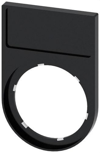SIEMENS - Portaplaquita abajo negro inscripción 125x27mm
