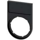 SIEMENS - Portaplaquita abajo negro inscripción 125x27mm