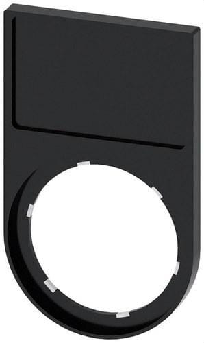 SIEMENS - Portaplaquita abajo negro inscripción 175x27mm