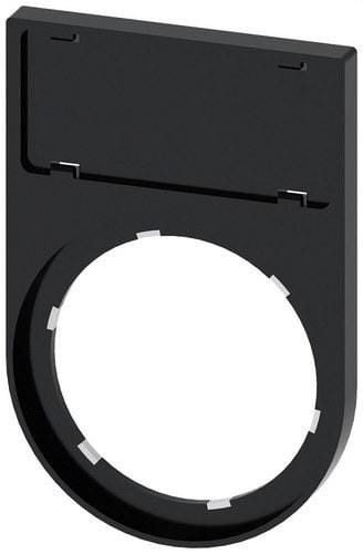SIEMENS - Portaplaquita abajo negro inscripción 125x27mm