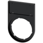 SIEMENS - Portaplaquita abajo negro inscripción 125x27mm