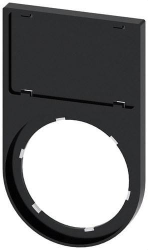 SIEMENS - Portaplaquita abajo negro inscripción 175x27mm