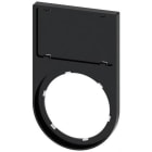 SIEMENS - Portaplaquita abajo negro inscripción 175x27mm