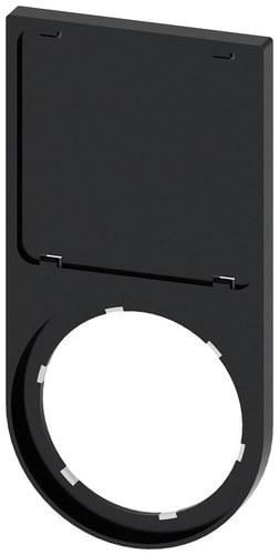 SIEMENS - Portaplaquita abajo negro inscripción 27x27mm