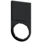 SIEMENS - Portaplaquita abajo negro inscripción 27x27mm