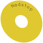 SIEMENS - Placa fondo redondo para pulsador seta con inscripción: Nodstop
