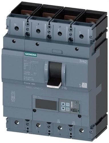 SIEMENS - Interruptor FRAME 400 clase macho 55kA 4 polos ETU850 250A