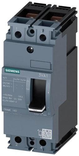 SIEMENS - Interruptor FRAME 160 25kA 2 polos TM210 32A tornillo