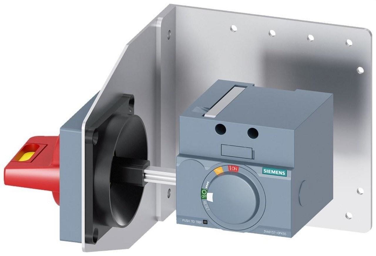 SIEMENS - Accionamiento giratorio pared lateral con escuadra fijación para 3VA1