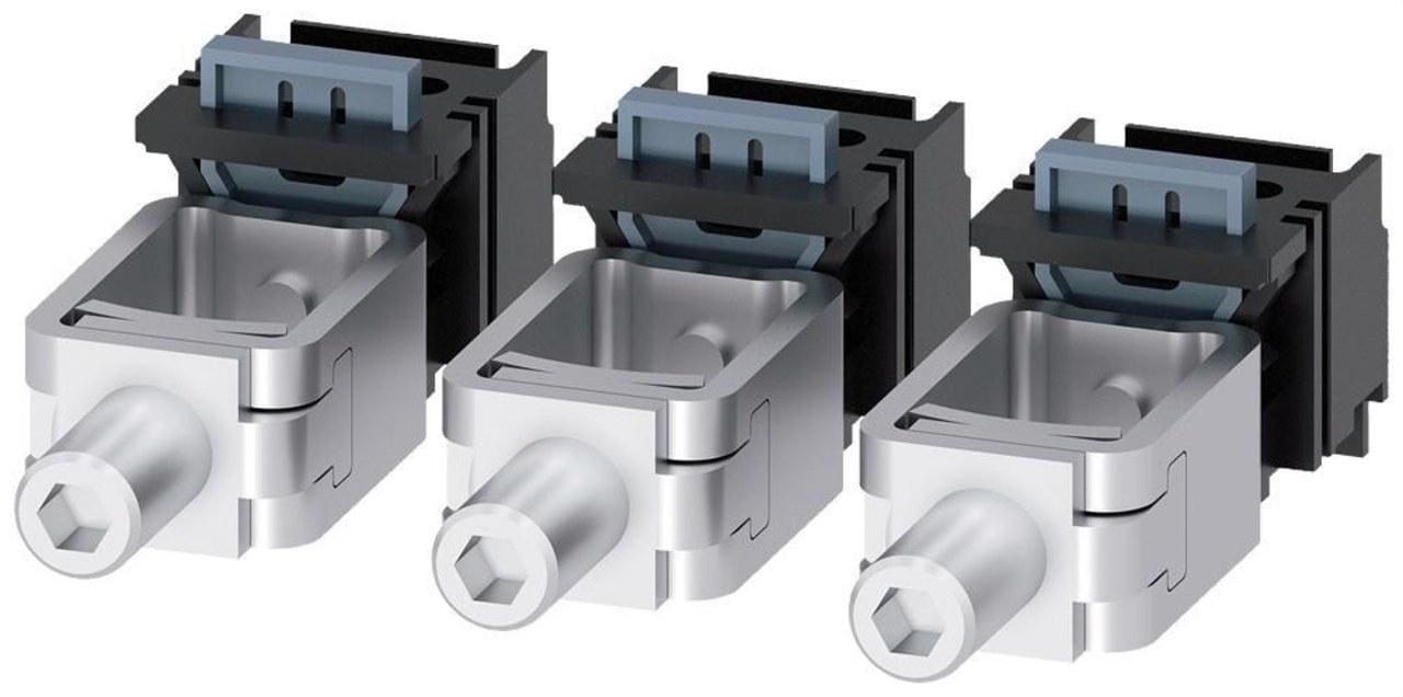 SIEMENS - Juego bornes marco para 3VA1 100/160 (3u)