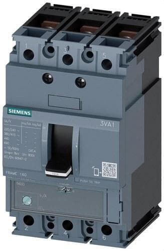 SIEMENS - Interruptor FRAME 160 36kA 3 polos TM220 50A tornillo