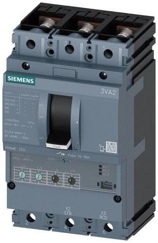 SIEMENS - Interruptor tamaño 250 clase L 150kA 3 polos ETU330 160A
