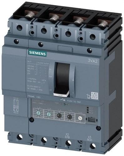 SIEMENS - Interruptor tamaño 160 150kA 4 polos ETU330 100A tornillo