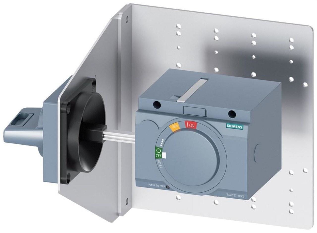 SIEMENS - Accionamiento giratorio estándar con escuadra fijación 3VA2 100/160/250