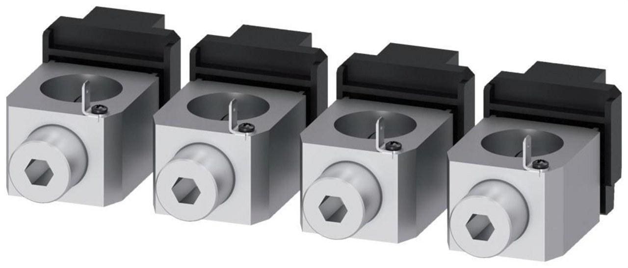 SIEMENS - Juego bornes conductor redondo con toma tensión (4u)